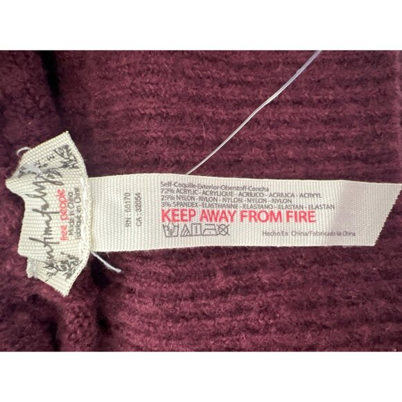 Free People Around The Clock Burgundy Jogger Pants - Picture 8 of 8